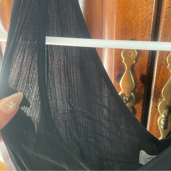 Mud Pie Elegant Black Maxi Dress with Buttons - Picture 6 of 6